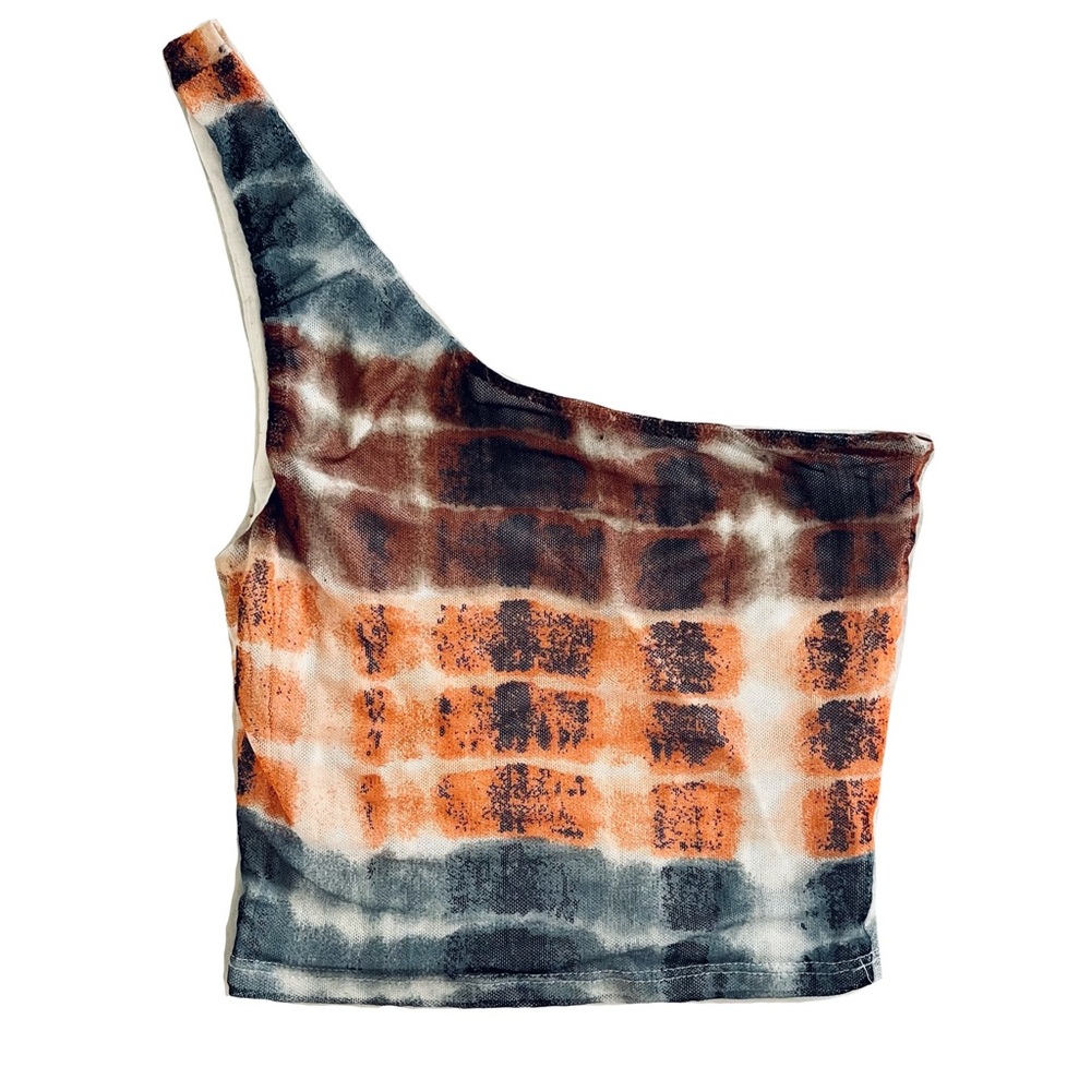 URBAN outfitters Mesh One-shoulder Top